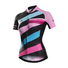 MONTON jersey de manga corta - DIMENSIONS LADY - rosa/azul/negro