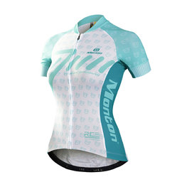 MONTON jersey de manga corta - REVELATION LADY - turquesa/blanco