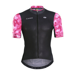 MONTON jersey de manga corta - CAMO DISGUISER - rosa/negro