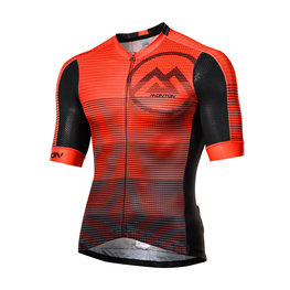 MONTON jersey de manga corta - GRADIENT FUN - negro/rojo
