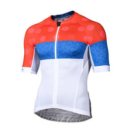 MONTON jersey de manga corta - CLIMBING FLOWER - blanco/rojo