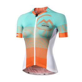MONTON jersey de manga corta - ALANYA LADY - verde/naranja/blanco