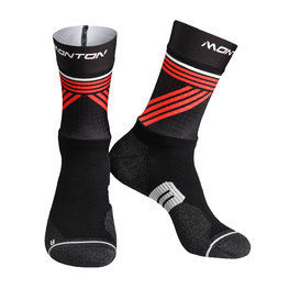 MONTON calcetines clásicos - GREFFIO 2  - rojo/negro