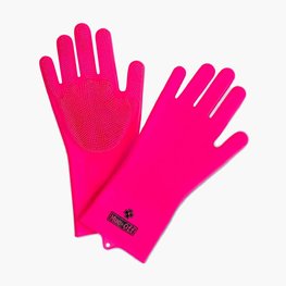 MUC-OFF guantes para lavar la moto - DEEP SCRUBBER - rosa