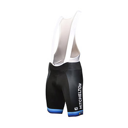 GIORDANA pantalones cortos de tirantes - MITCHELTON-SCOTT '19 - turquesa/negro