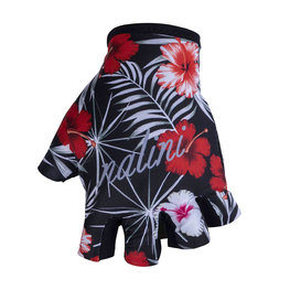 NALINI guantes de dedos cortos - AIS LADY CIMA - rojo/negro