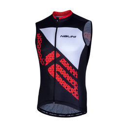 NALINI maillot sin mangas - AIS VOLATA 2.0 - negro/rojo