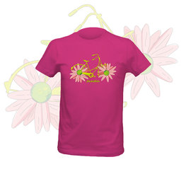 NU. BY HOLOKOLO Camiseta de manga corta - FLOWER BIKE GIRL - rosa