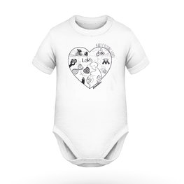 bodies para niños - BABY CYCLING LOVER - blanco