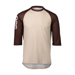 POC jersey de manga corta - MTB PURE 3/4 - marrón/beige