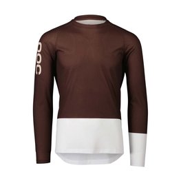 POC maillot de verano de manga larga - MTB PURE - marrón/blanco