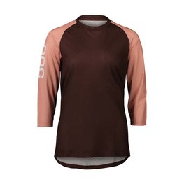 POC jersey de manga corta - MTB PURE 3/4 LADY - marrón/rosa