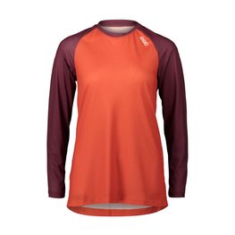 POC maillot de verano de manga larga - MTB PURE LADY - granate/naranja