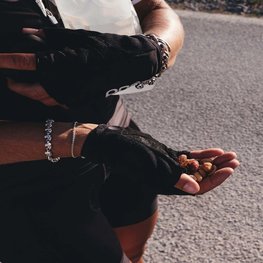 POC guantes de dedos cortos - ESSENTIAL - negro