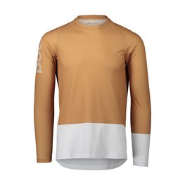 POC maillot de verano de manga larga - MTB PURE - blanco/marrón