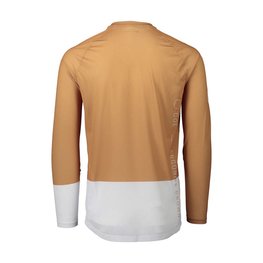 POC maillot de verano de manga larga - MTB PURE - blanco/marrón