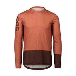 POC maillot de verano de manga larga - MTB PURE - marrón/naranja