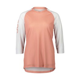 POC jersey de manga corta - MTB PURE 3/4 LADY - blanco/rosa