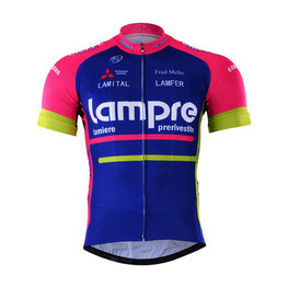 jersey de manga corta - LAMPRE 2017 - rosa/azul