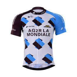 jersey de manga corta - AG2R 2017 - blanco/azul claro/negro