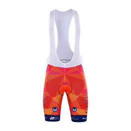 pantalones cortos de tirantes - VINI FANTINI 2017 - naranja/azul