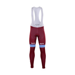 pantalones largos con tirantes - KATUSHA 2017 WINTER - granate