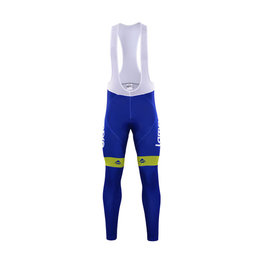 pantalones largos con tirantes - LAMPRE 2017 WINTER - azul