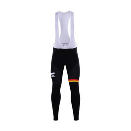 pantalones largos con tirantes - LOTTO 2017 WINTER - negro