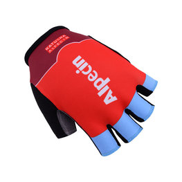 guantes de dedos cortos - KATUSHA 2017 - granate/rojo/azul claro