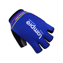guantes de dedos cortos - LAMPRE 2017 - azul