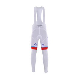 BONAVELO pantalones largos con tirantes - FDJ 2017 SUMMER - blanco/rojo