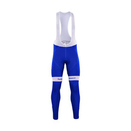pantalones largos con tirantes - QUICKSTEP 2017 SMR - azul/blanco