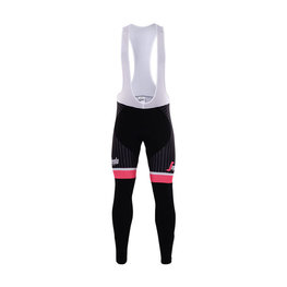 pantalones largos con tirantes - TREK ROSE SUMMER - negro/rosa