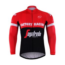 maillot de verano de manga larga - TREK 2017 SUMMER - negro/rojo
