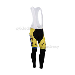 pantalones largos con tirantes - TINKOFF SAXO 14 SMR - negro/amarillo