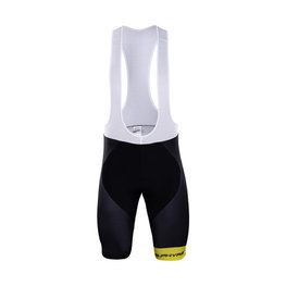 pantalones cortos de tirantes - LOTTO BLACK 2018 - amarillo/negro