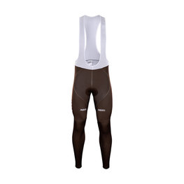 pantalones largos con tirantes - AG2R 2018 WINTER - marrón
