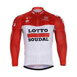 maillot de invierno de manga larga - LOTTO 2018 WINTER - rojo/blanco