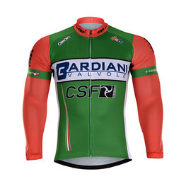 maillot de invierno de manga larga - BARDIANI 2018 WINTER - verde/naranja