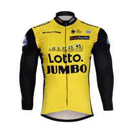 maillot de invierno de manga larga - LOTTO 2018 WINTER - amarillo/negro