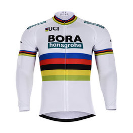 maillot de invierno de manga larga - BORA UCI 2018 WINTER - blanco/multicolor