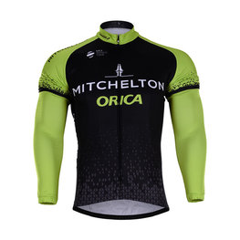 maillot de invierno de manga larga - ORICA 2018 WINTER - negro/verde