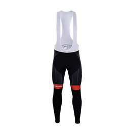 pantalones largos con tirantes - TREK 2018 SUMMER - negro/rojo