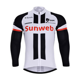 maillot de verano de manga larga - SUNWEB 2018 SUMMER - blanco/negro