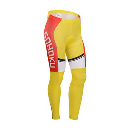 pantalones largos sin tirantes - CYCLINGBOX 2014 SMR - rojo/amarillo