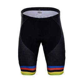 pantalones cortos sin tirantes - BORA UCI 2018 KIDS - multicolor/negro