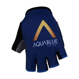 guantes de dedos cortos - AQUA BLUE 2018 - dorado/azul