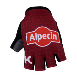 guantes de dedos cortos - KATUSHA 2018 - granate/rojo