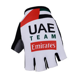 guantes de dedos cortos - UAE 2018 - blanco/rojo/negro
