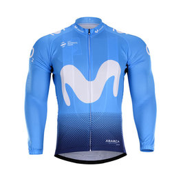 BONAVELO maillot de verano de manga larga - MOVISTAR 2018 SUMMER - azul claro